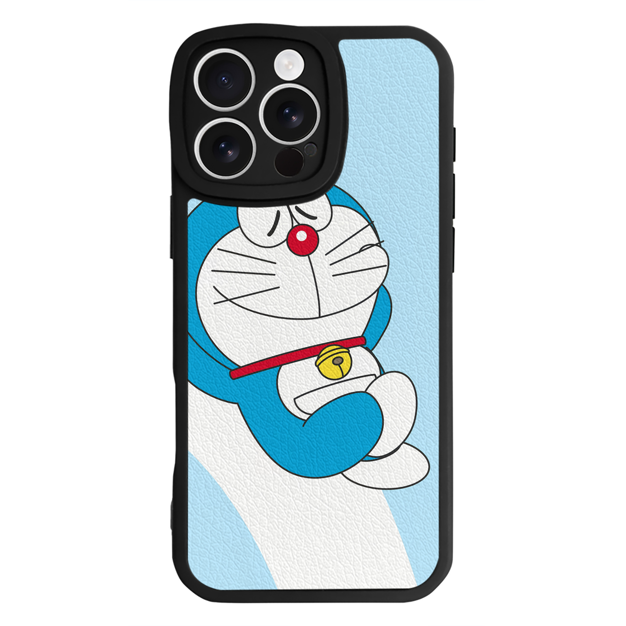 （画像用） ドラえもん Doraemon 【iPhone 16シリーズ対応】シリコンスマホケース（レザー調） 材質：シリコン